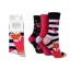 Wildfeet Fancy Fox Crew Socks Adults 3 Pack